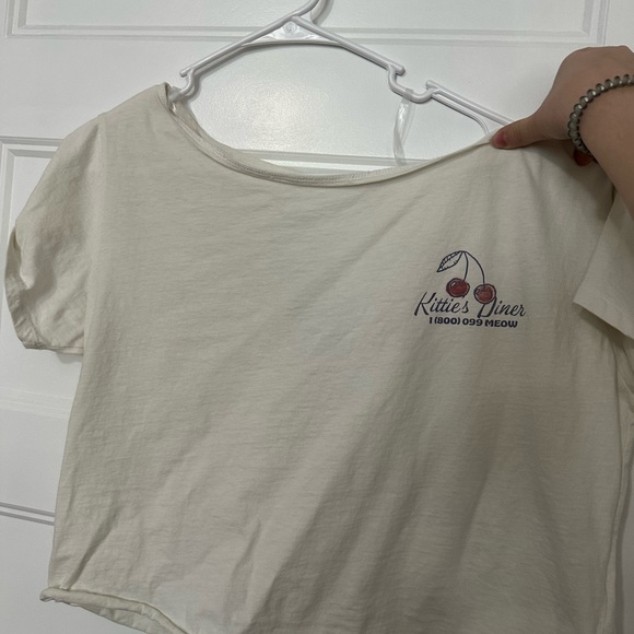 Hollister Tops - Hollister Cream Short Sleeve Tee with Cherry Graphic